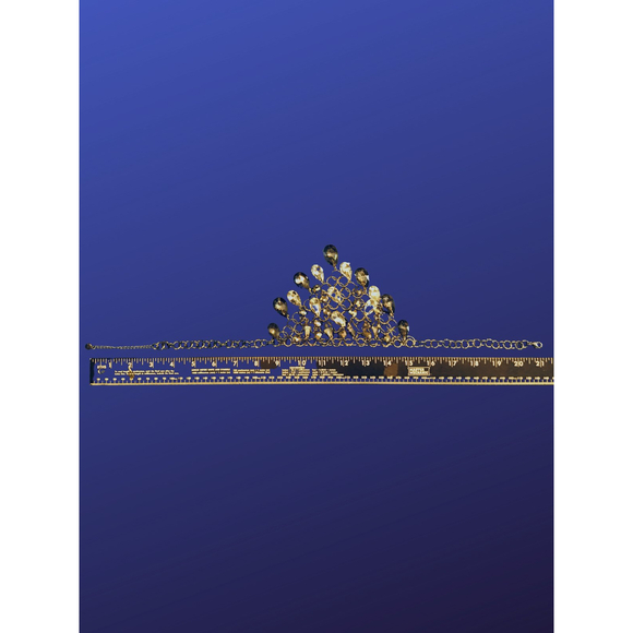 ALFANI Bohemian Faceted Crystal Teardrop BIB Necklace, Smokey Gray, NWOT - Picture 3 of 4